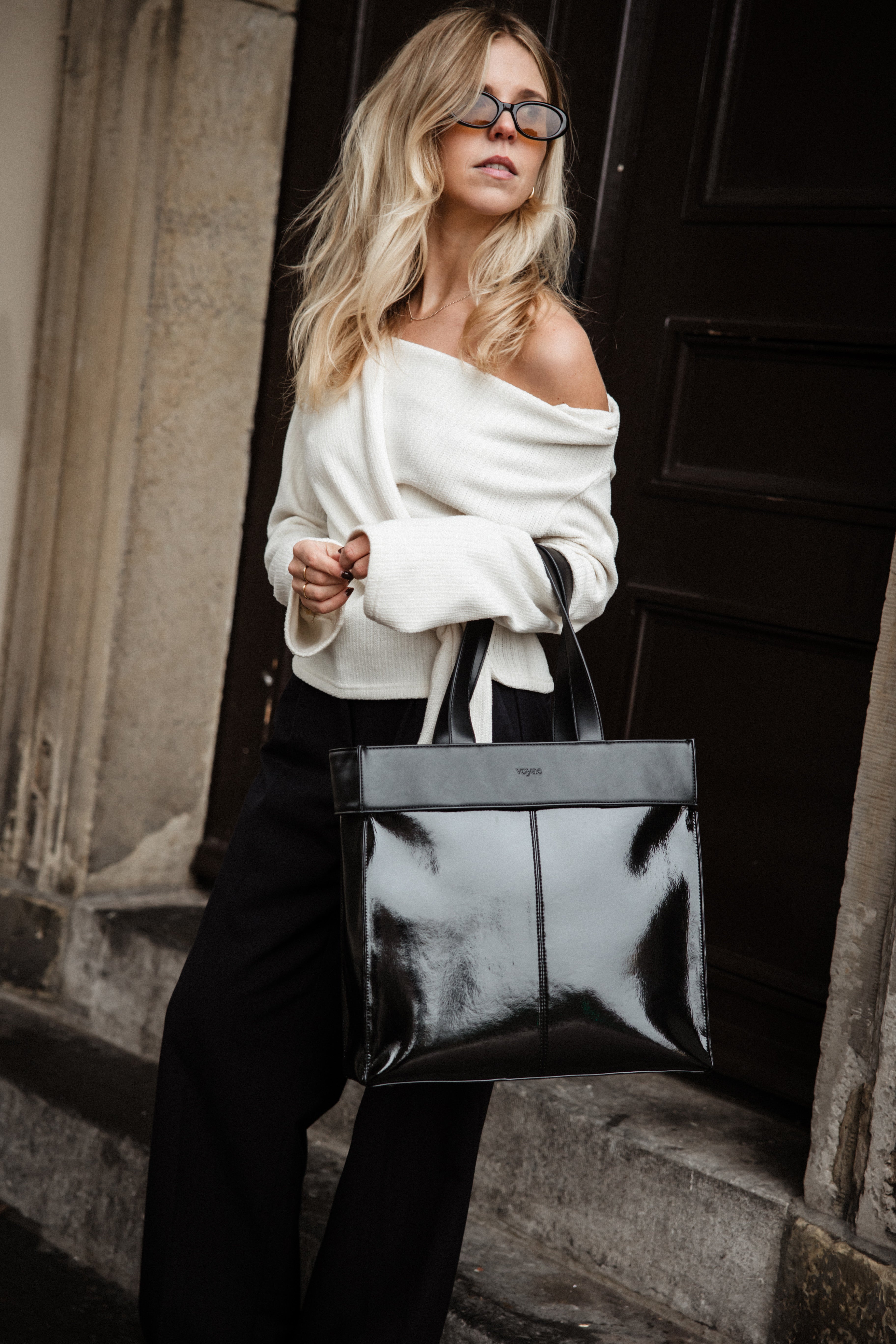 BCN bag - Black vegan leather