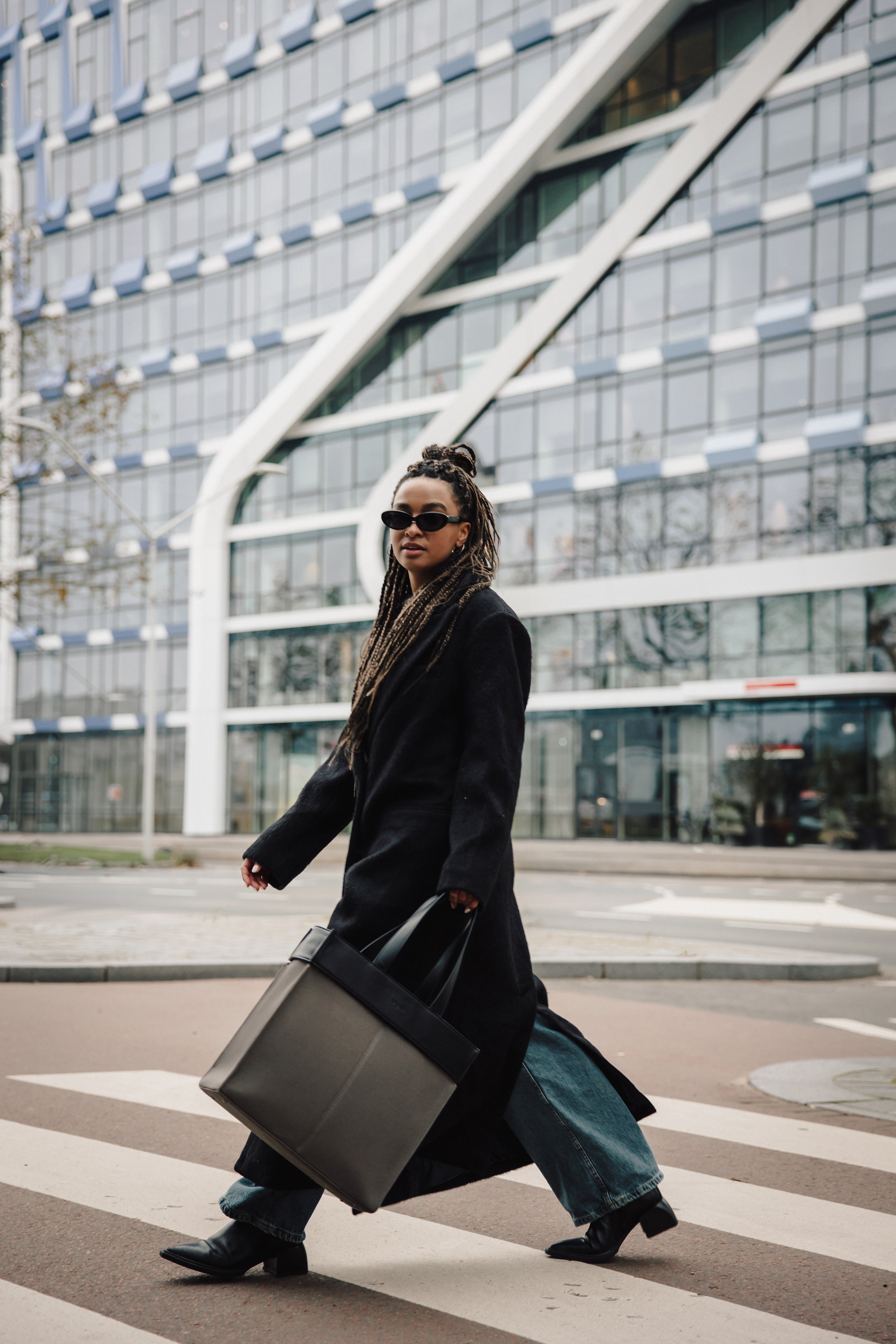 BCN bag bottom - Taupe canvas