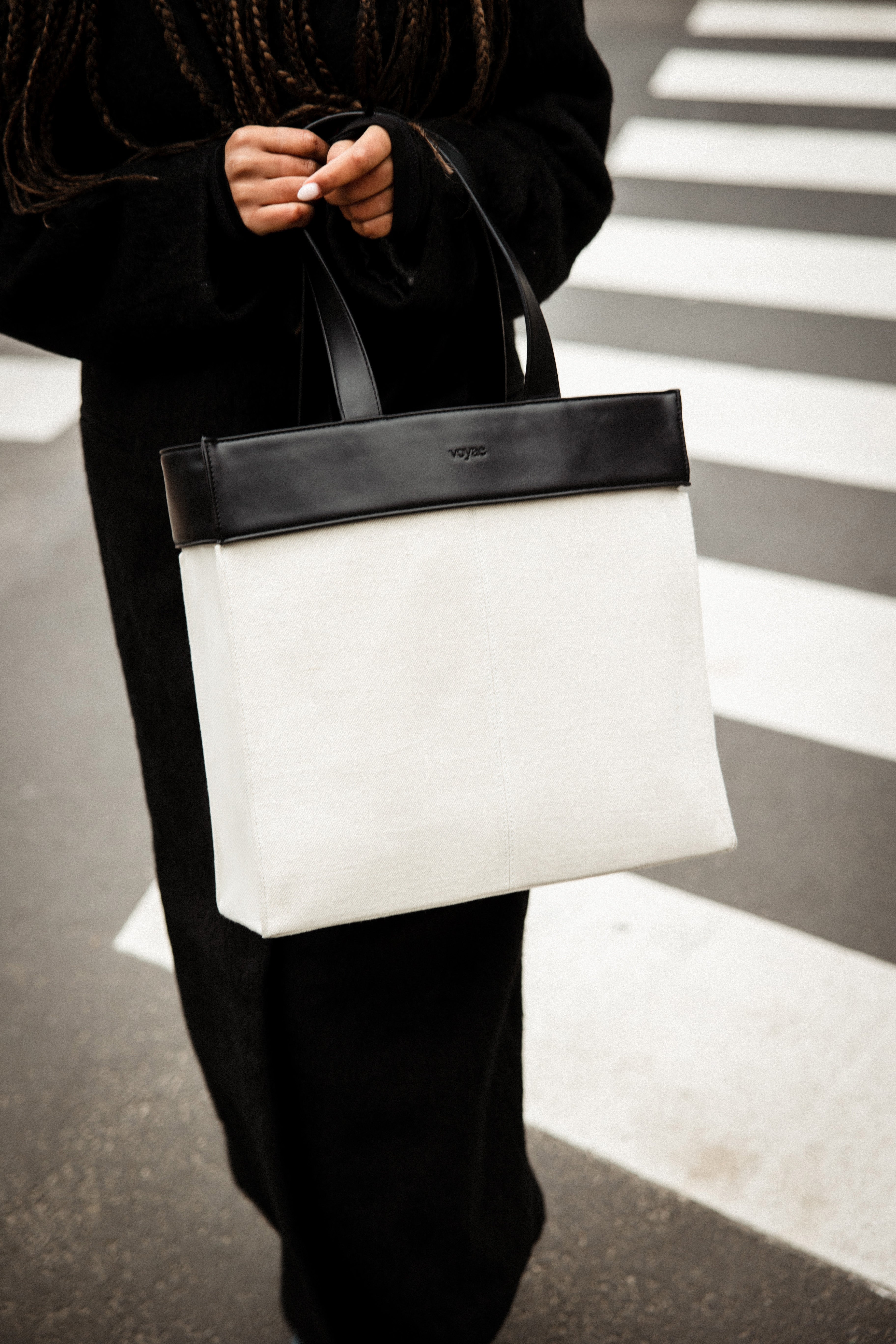 BCN bag bottom - Beige linen