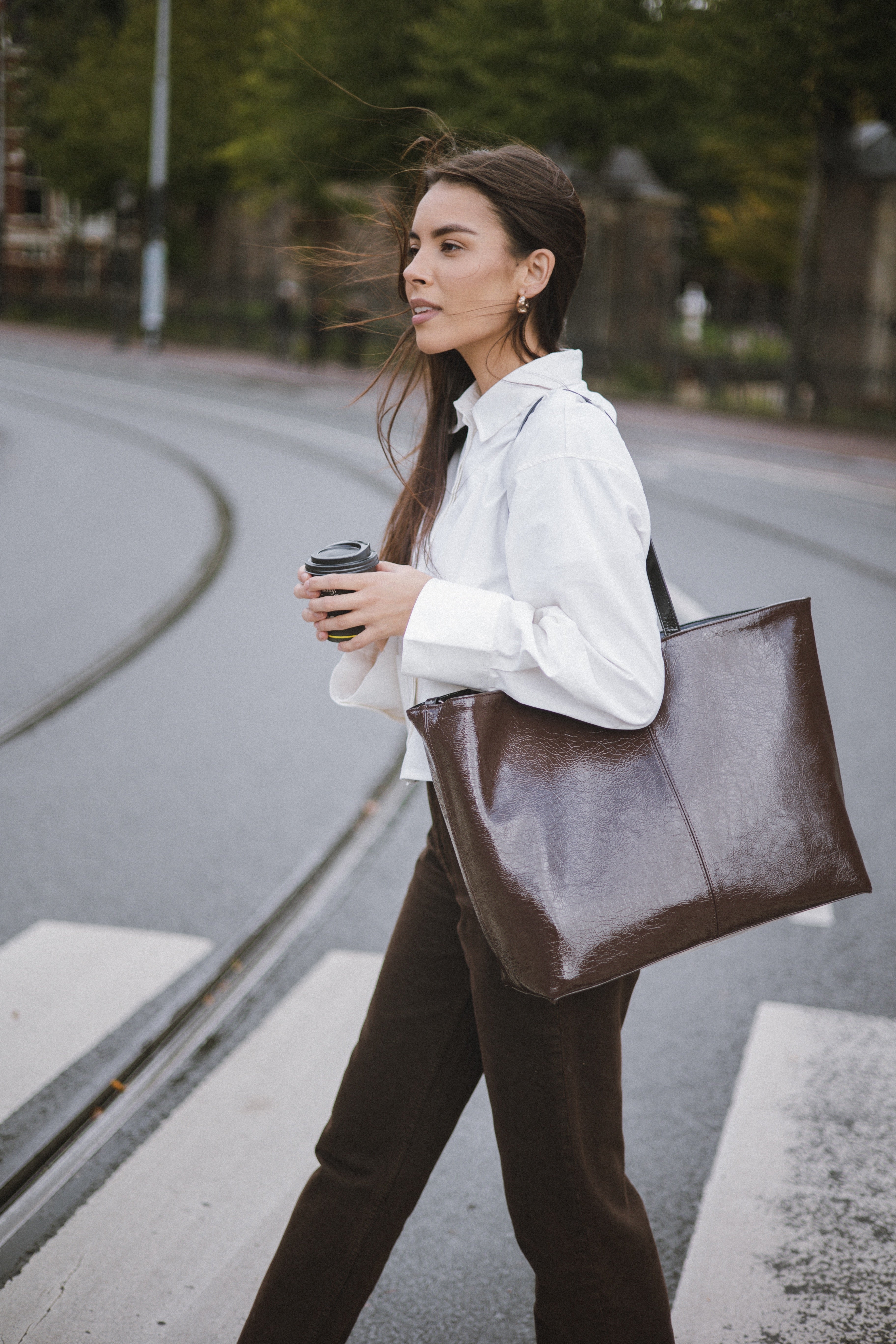 AMS bag - Reversible black/brown