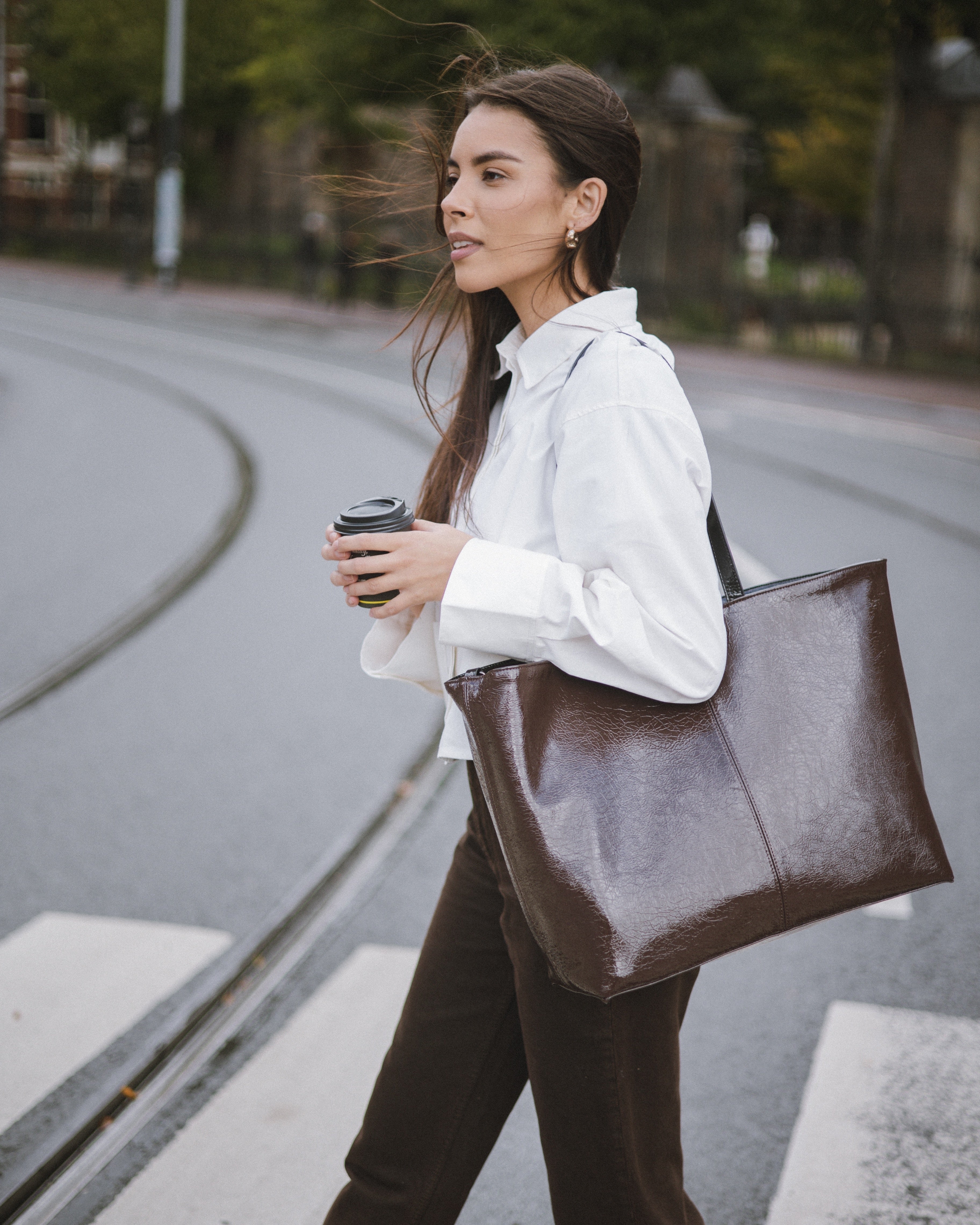 AMS bag - Reversible black/brown